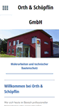 Mobile Screenshot of orth-schoepflin.de